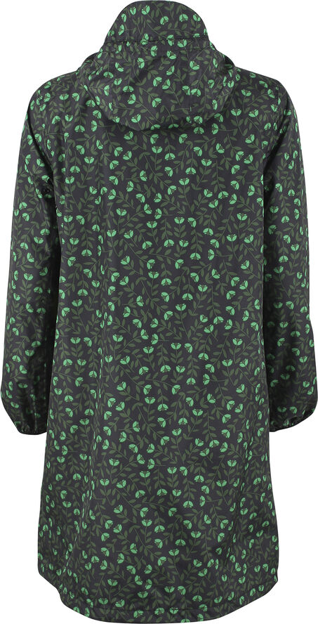 Danefæ Edith Rainjacket Black/khaki fleur