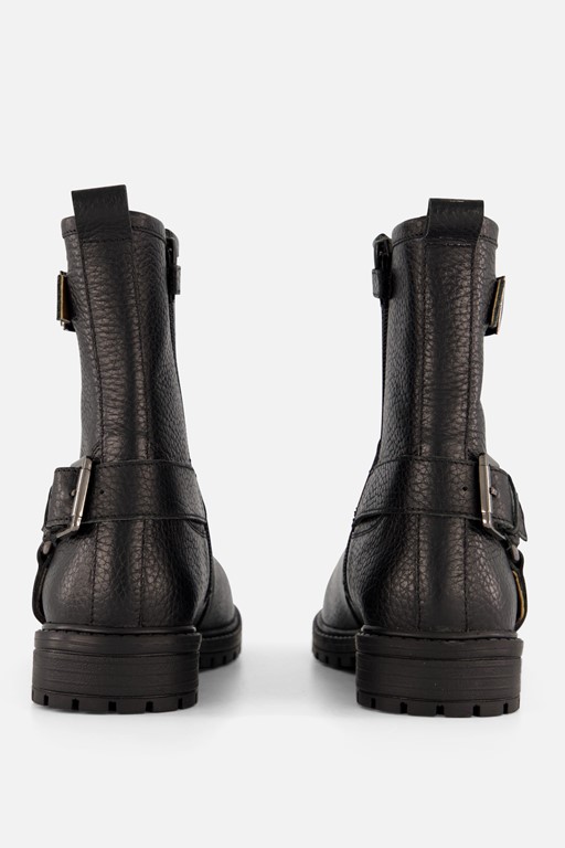Muyters Biker boots zwart Leer