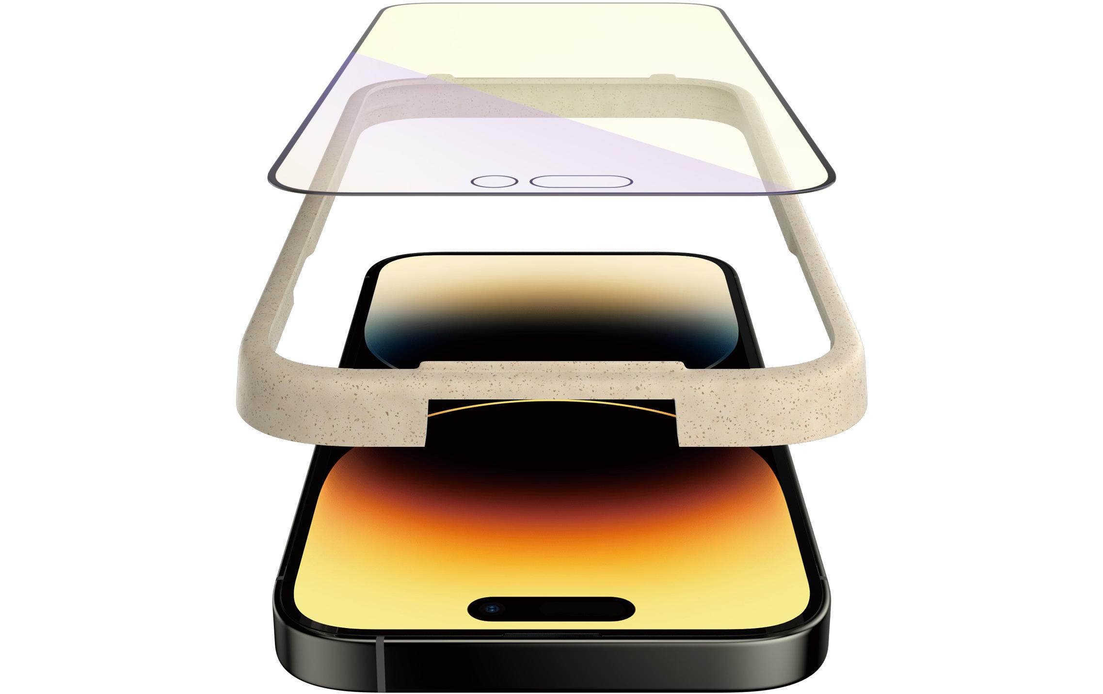 Displayschutz Ultra Wide Anti Bluelight iPhone 14 ProAnti Bluelight Schutzfolie mit Applicator für das Apple iPhone 14 Pro