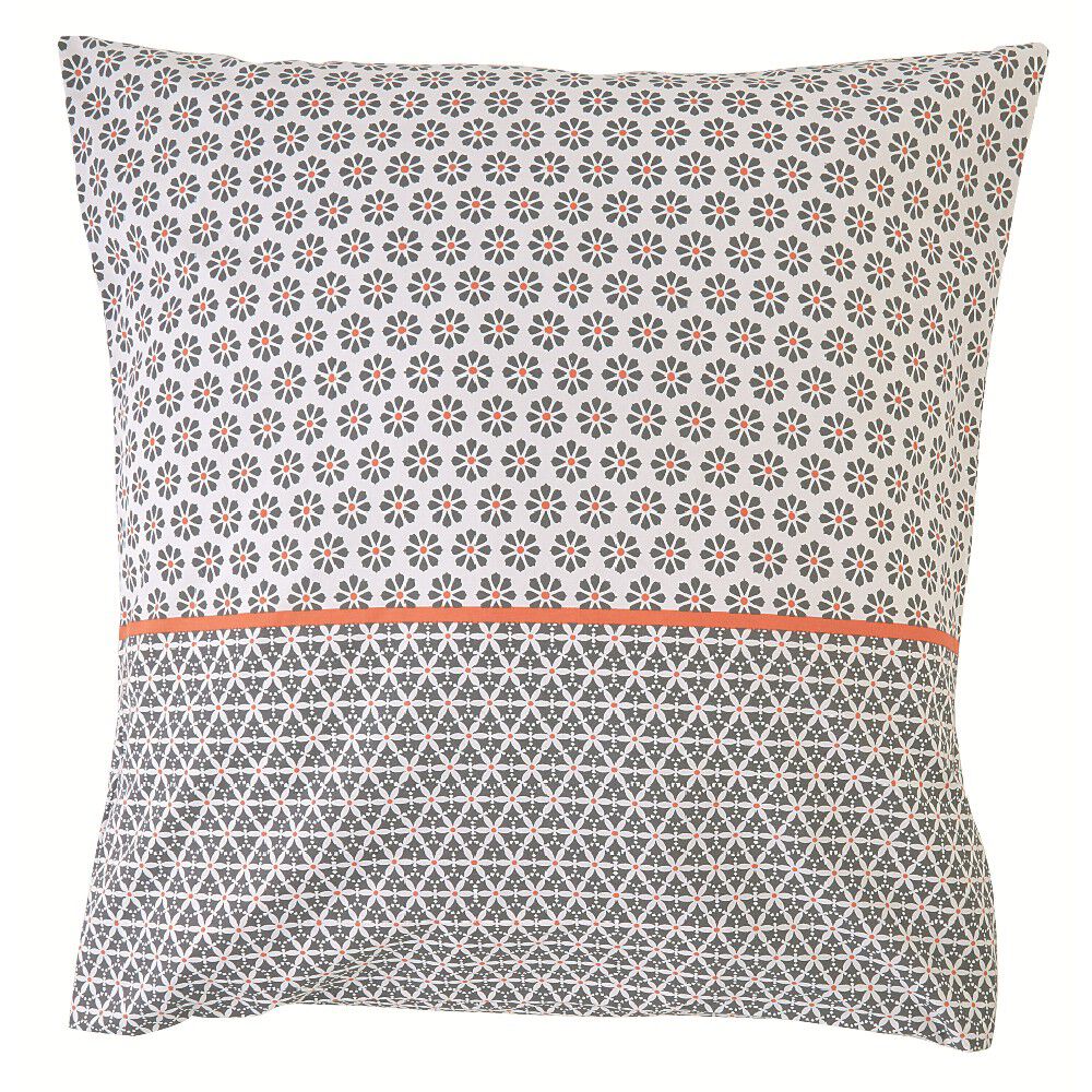 Taie d'oreiller x2 coton 63x63cm (plusieurs modèles)