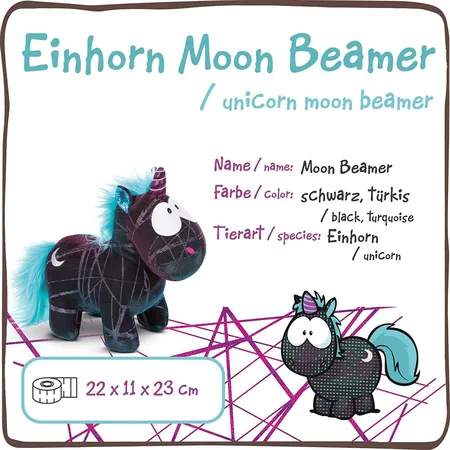 NICI Theodor & Friends Special Edition - Einhorn Moon Beamer, 22 cm