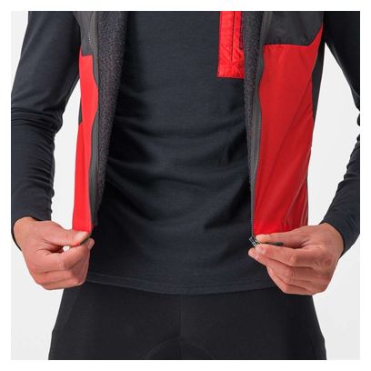 Gilet Sans Manches Coupe Vent Castelli Unlimited Puffy Rouge/Noir