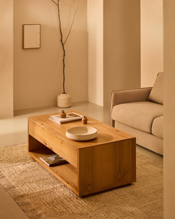 Kave Home Alguema salontafel met opklapbaar blad