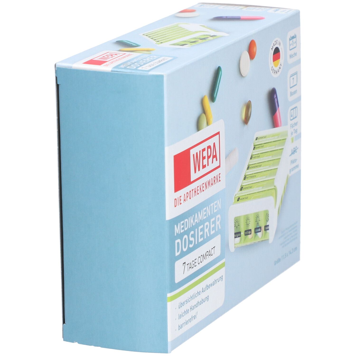 WEPA 7 Tage Compact Wochenmagazin weiß/grün