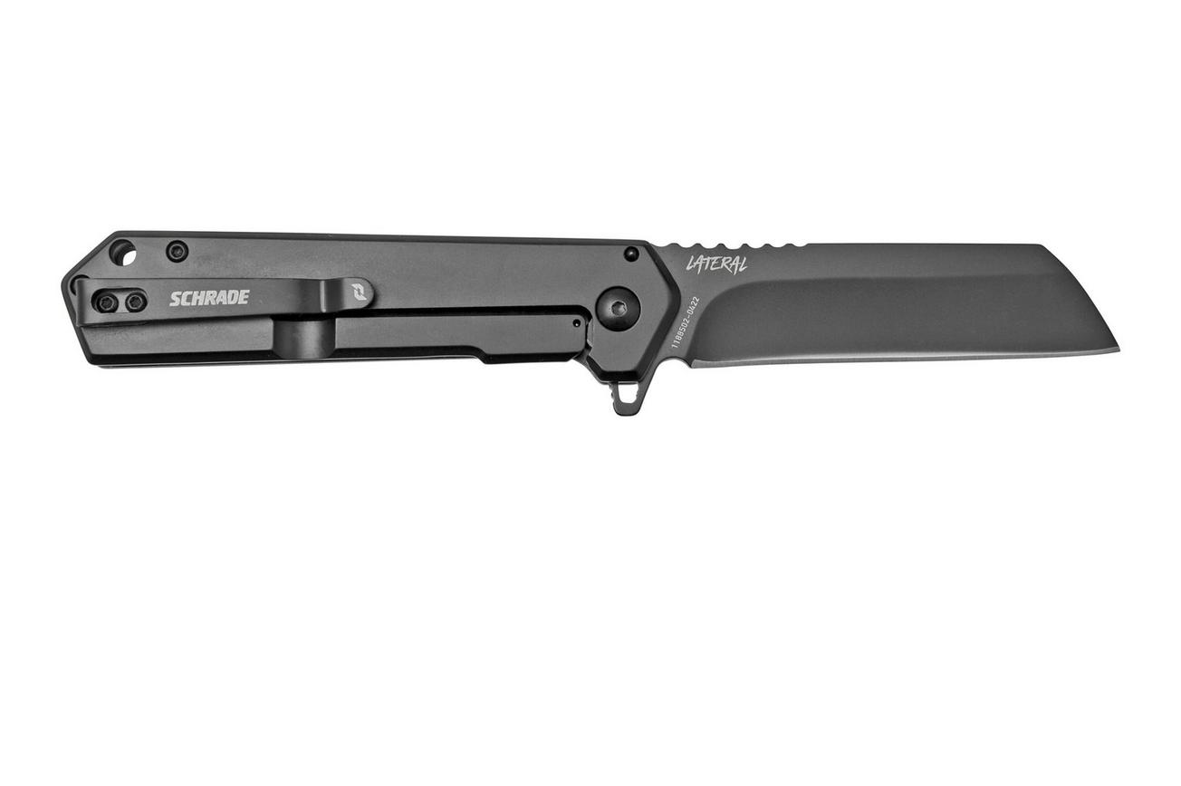 Schrade Lateral 1159293 zwart wit G10, zakmes