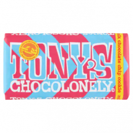 Tony's Chocolonely melkchocolade chip koekjes reep
