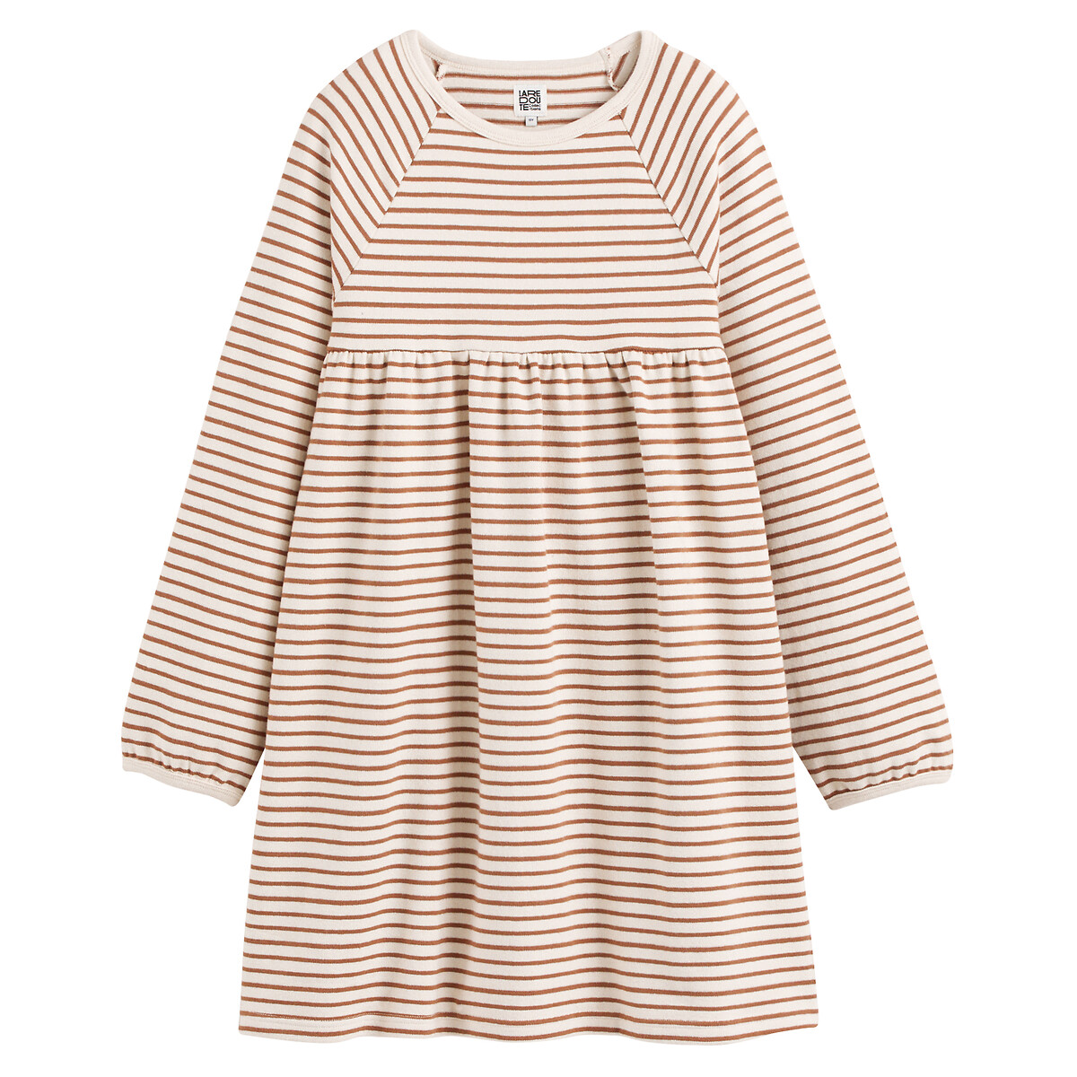 COLEÇÃO LA REDOUTE<br>Vestido listrado com mangas compridas