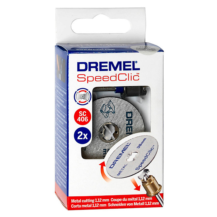 Adaptateur Dremel SpeedClic + 2 disques