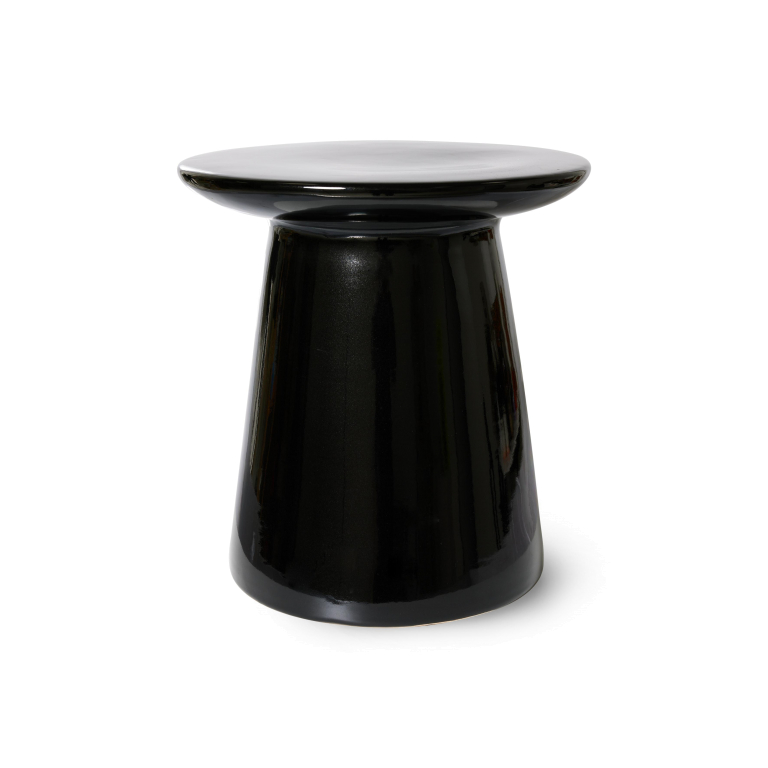 HKliving Earthenware bijzettafel Ø40 Cream