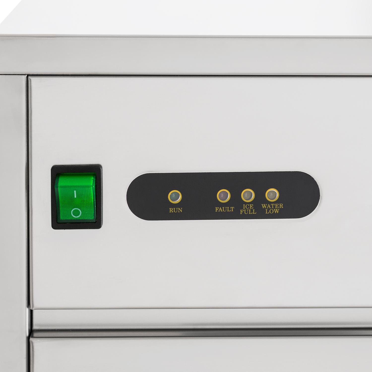 Klarstein Eiswürfelmaschine, Profi Ice Maker, Eiswürfelbereiter für Klare Eiswürfel, Eiswürfelmaschine für Gastro & Zuhause, Leise Eiswürfelmaschine Groß mit Eiswürfelbehälter, 145W, 20 kg/Tag, Silber
