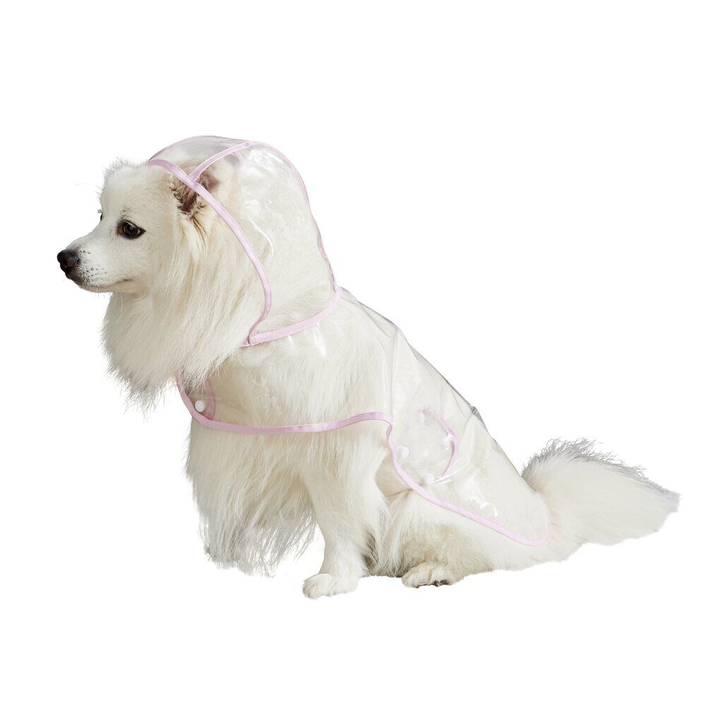 Manteau de pluie imperméable transparent pour chien - Taille S