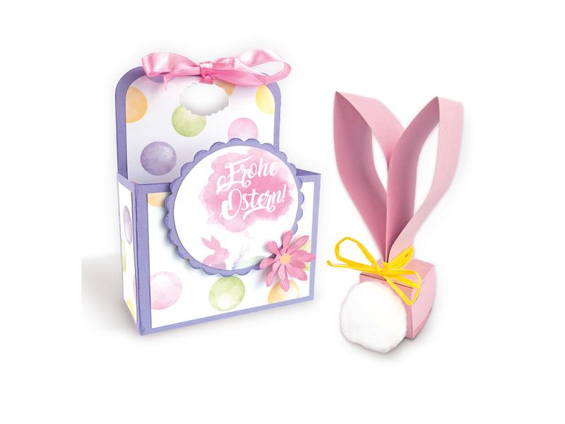 URSUS Bastelblock Ostern A4, 300 g/m², 18 Blatt Bastelpapier für Osterdeko