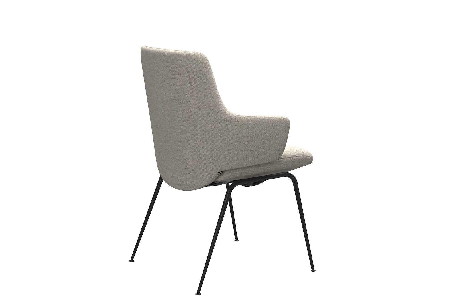 Chilli spisestol Tekstil Peony - Light Beige - Sort