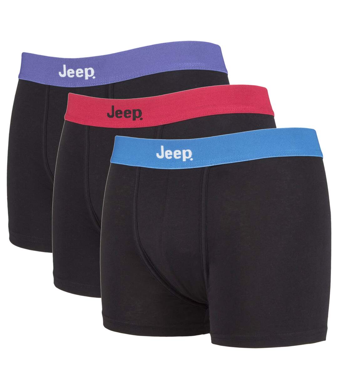 3 Paires Caleçon Boxer Homme Coton en Uni Couleur