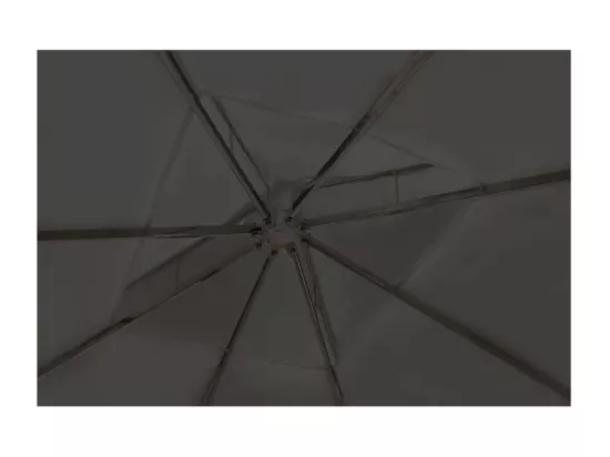 Tonnelle avec toit 3x4 m Gris foncé