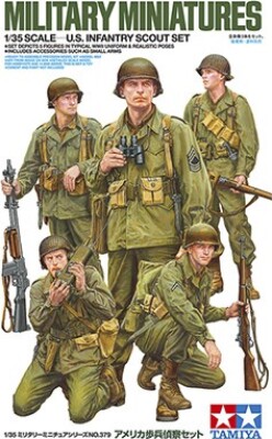 Tamiya - U.S. Infantry Scout Set - Model Figurer - 1:35 - 35379