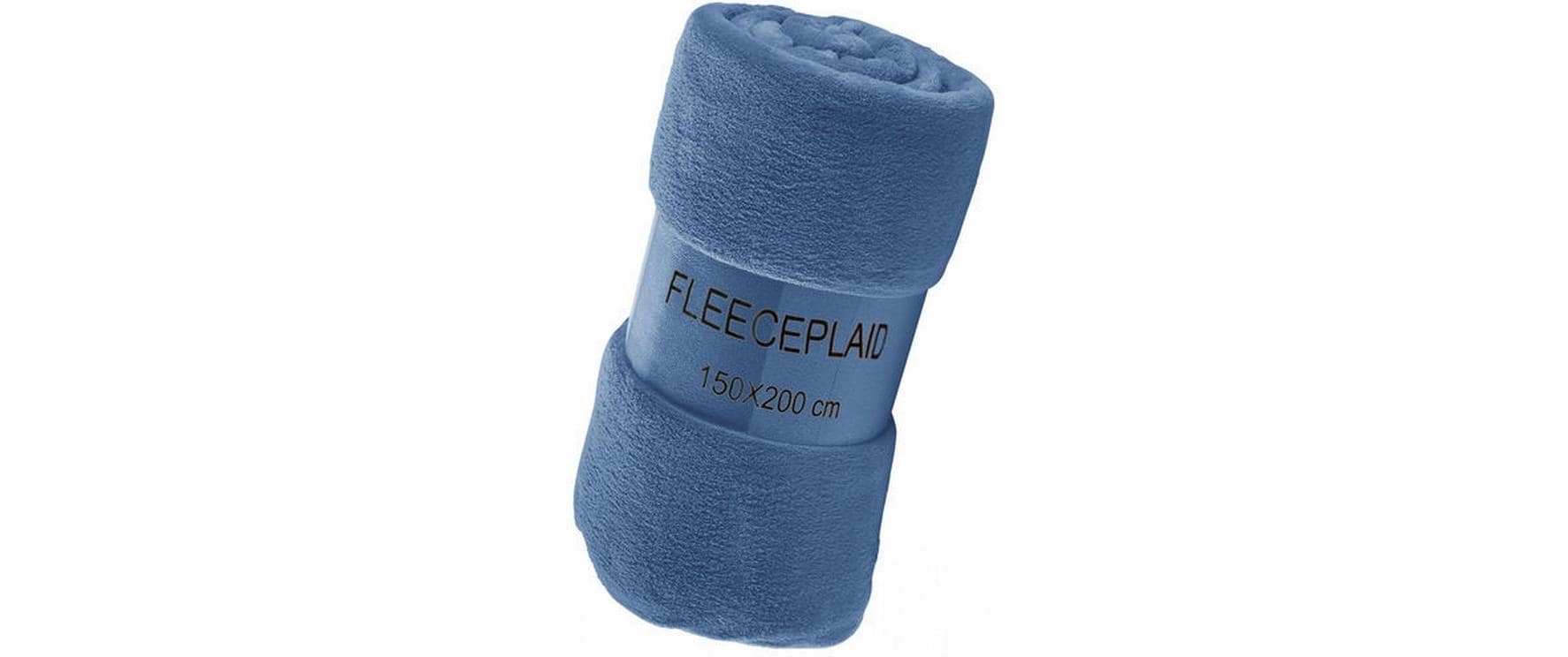 Decke Coral 150 x 200 cm, StahlblauFleecedecke, 100% Polyester