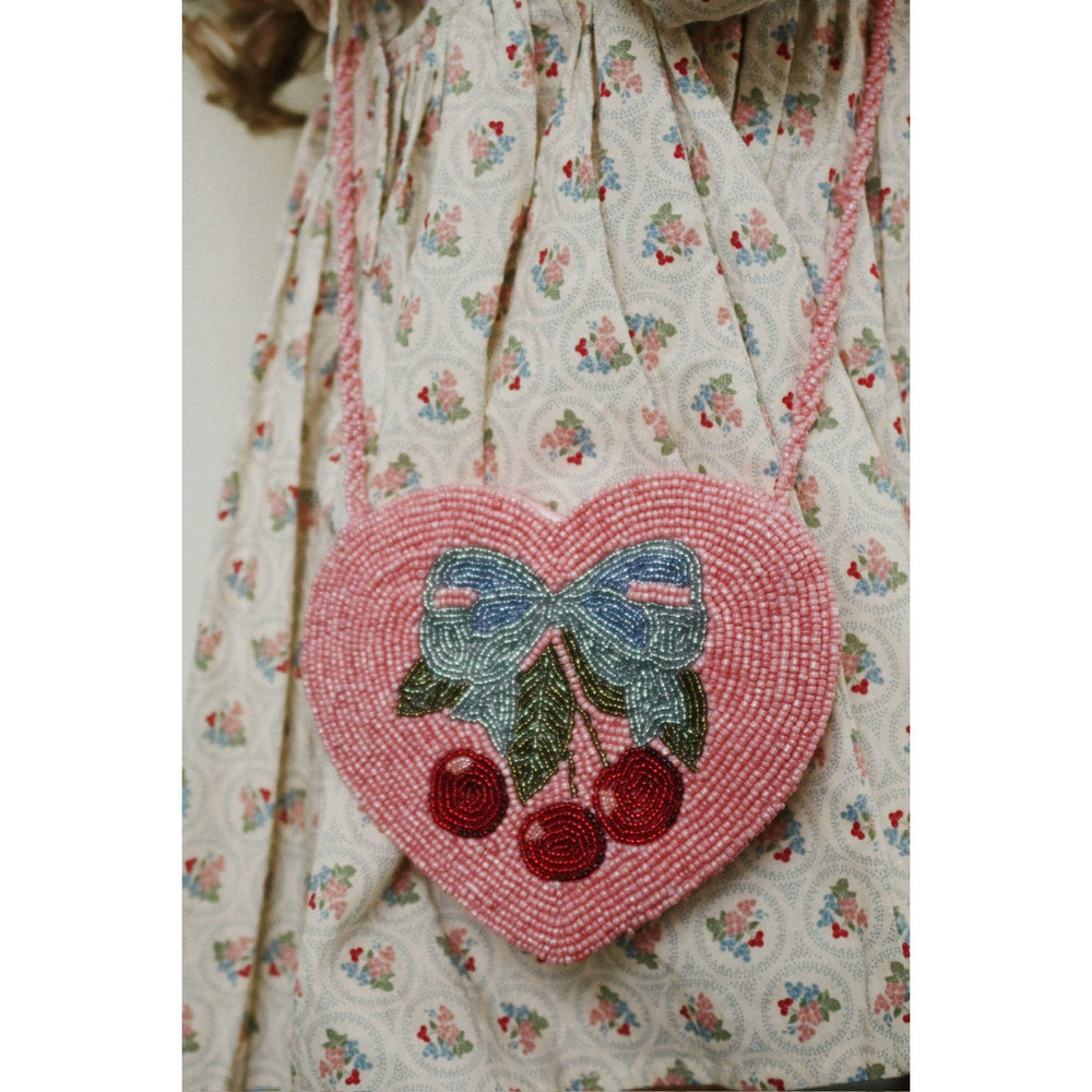 Køb Konges Sløjd Amarena Beaded Heart Taske