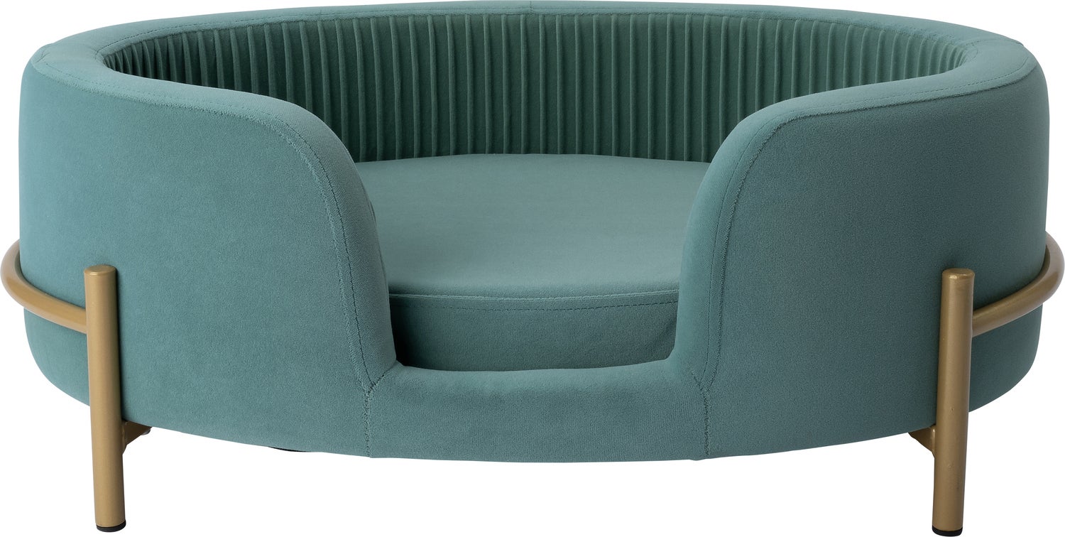 Intratuin hondenmand Olivia groen / blauw 64 x 41 x 24 cm