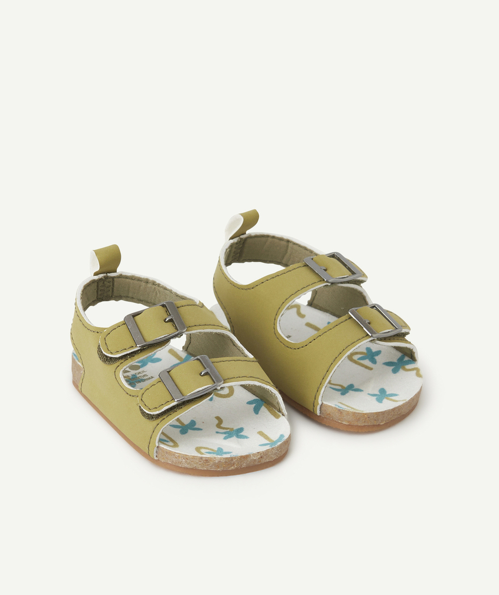 sandales bébé garçon à scratch vertes