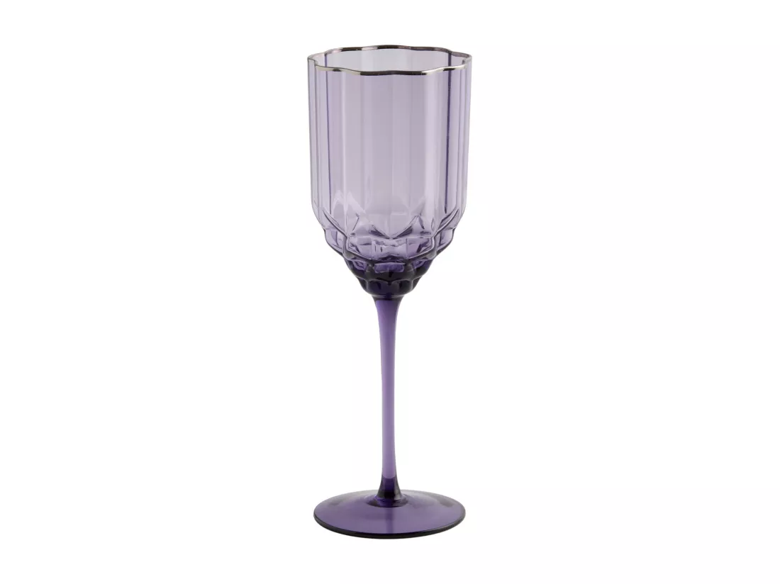 Verre À Vin Flavia Violet Moyen 24 x 8 x 7.8 x 8.2