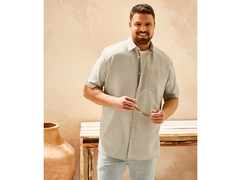 LIVERGY® mannen linnen casual shirt