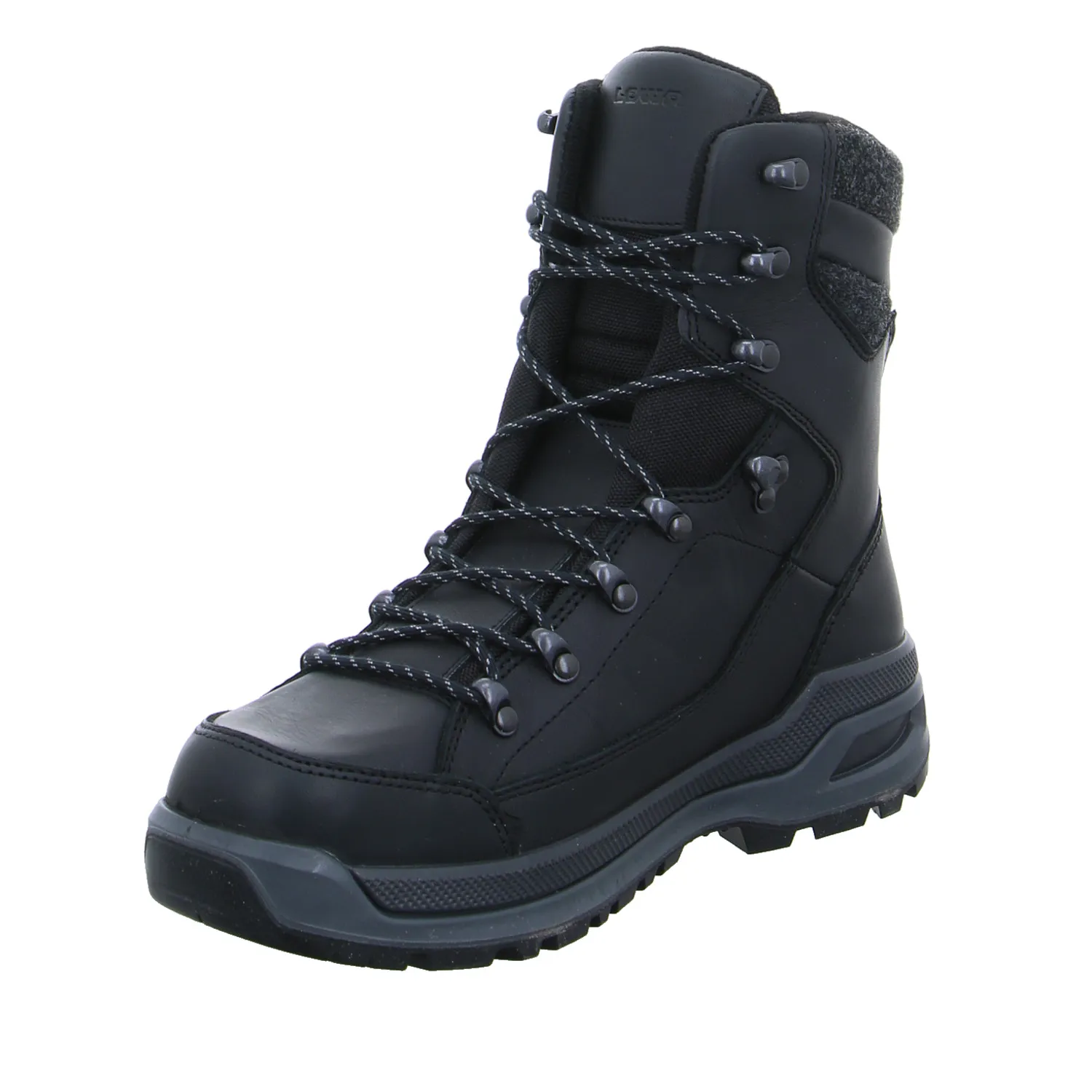 LOWA Snowboots Schwarz Leder