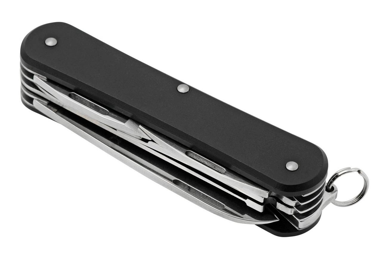 FOX Vulpis 5-Tools FX-VP130-SF5BK, N690co, Aluminium, Black, Zwitsers zakmes