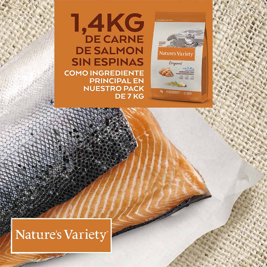 Ração para Gatos Adultos Nature's Variety Original com Salmão Esterilizado