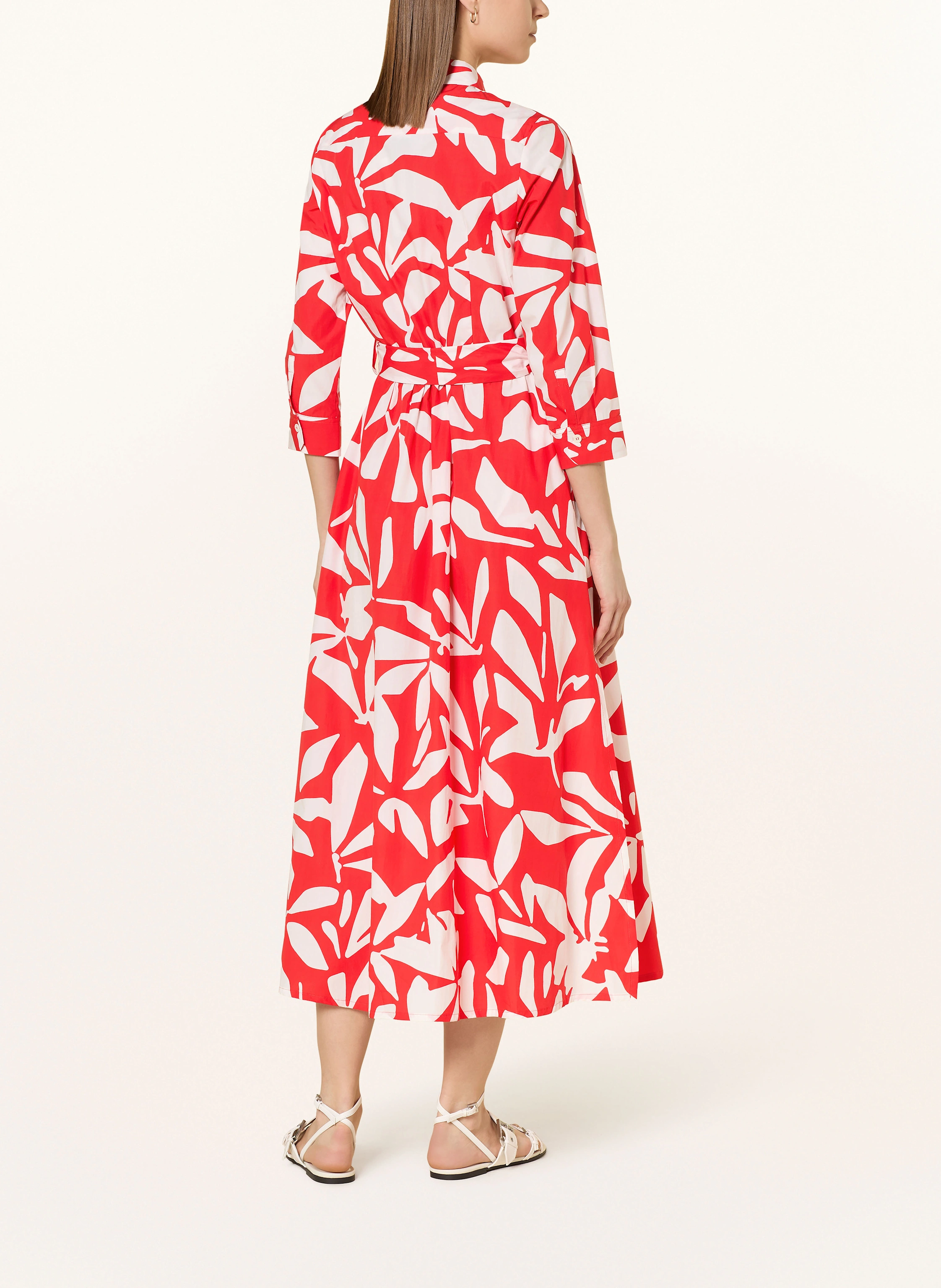 ROSSO35 Hemdblusenkleid mit 3/4-Arm