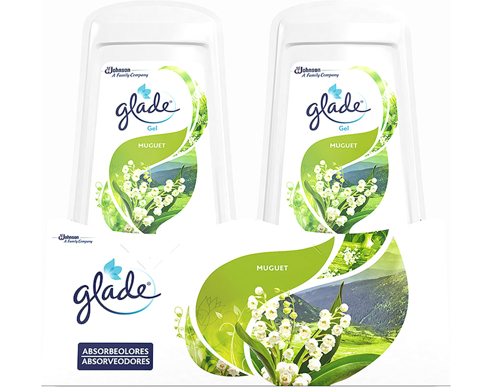 AMBIENTADOR GLADE ABSORVE FLORES PRIMAVERA 2X150G