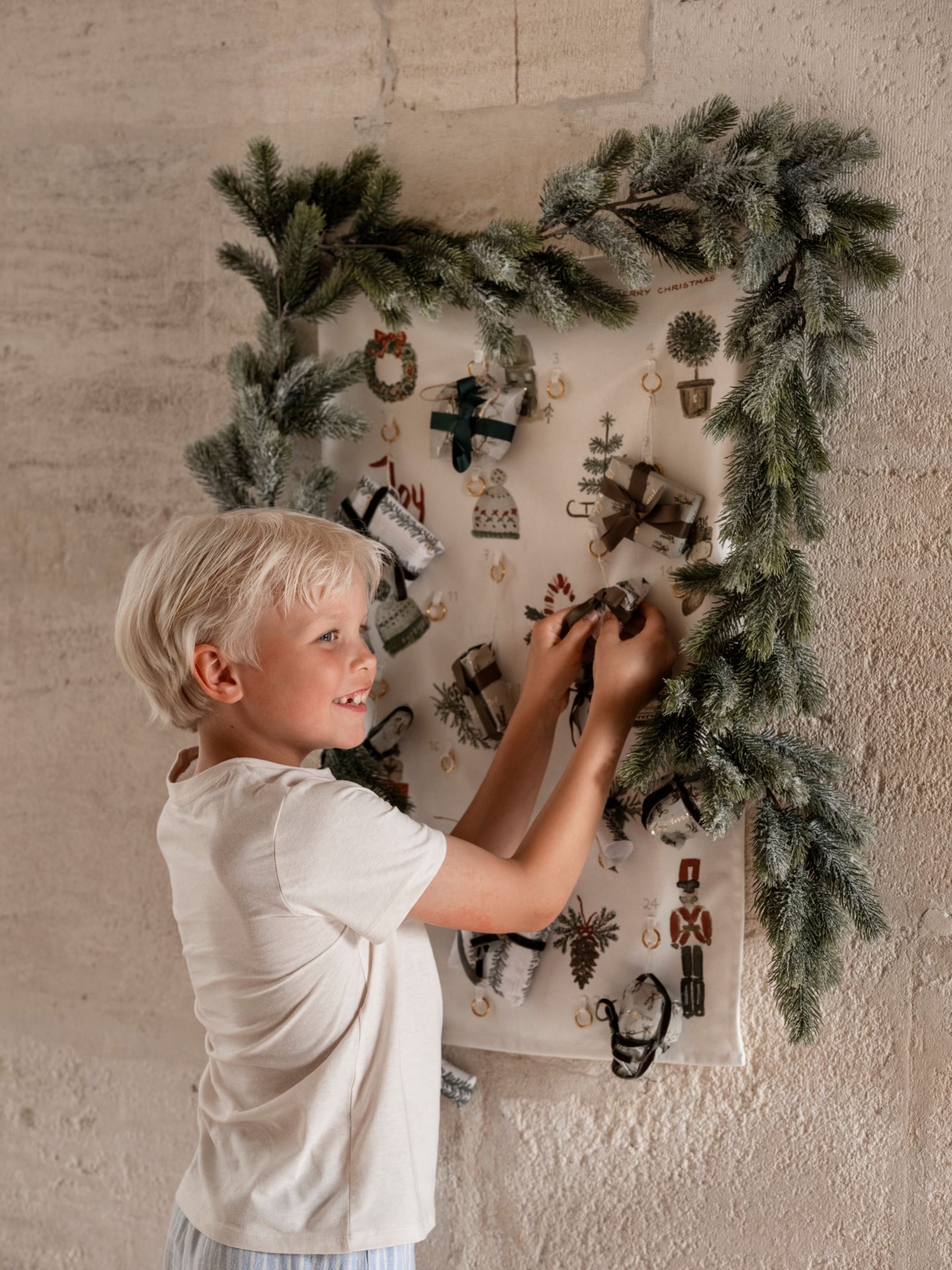 Adventskalender natur - 47x75 cm