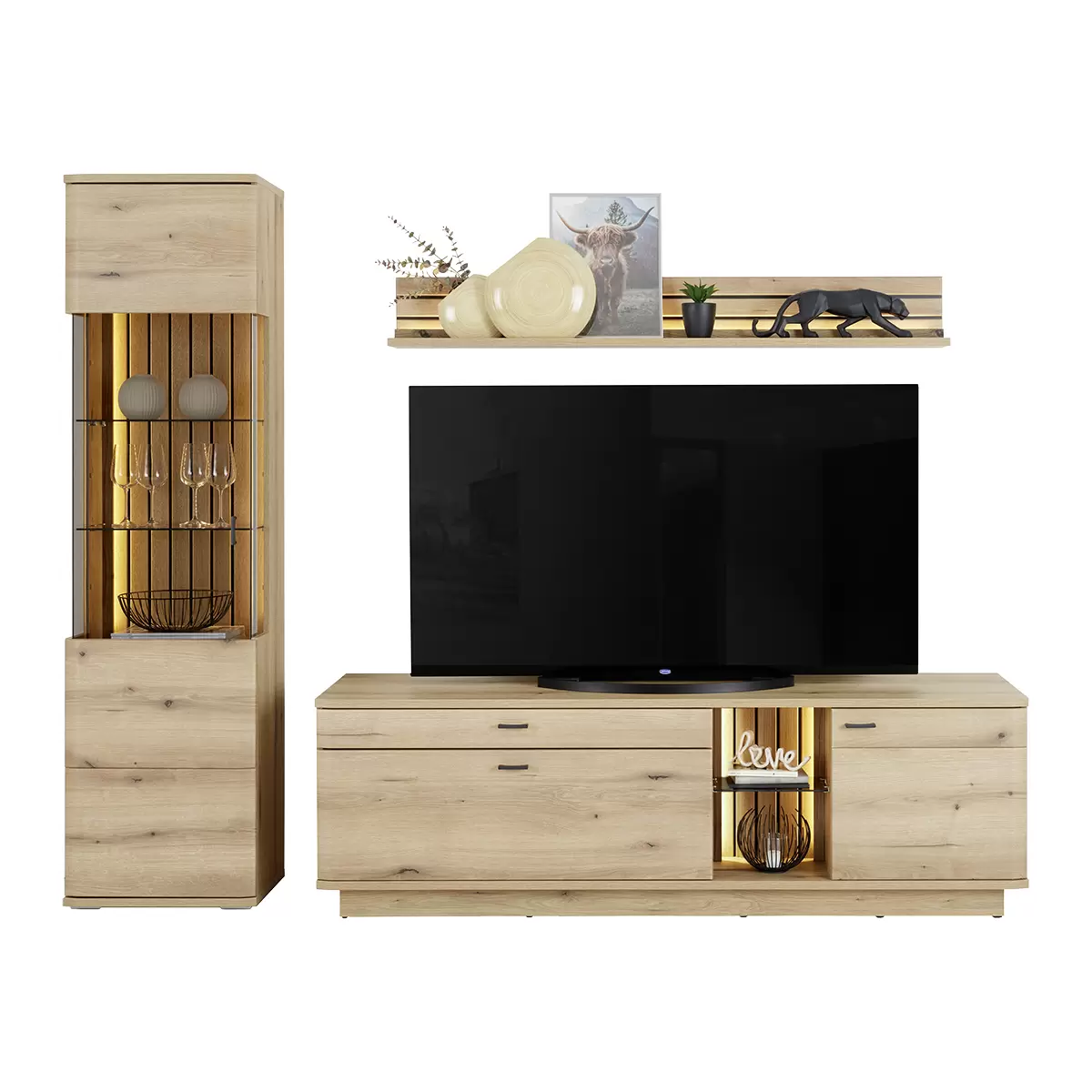 Vitrine Fortuna Eiche