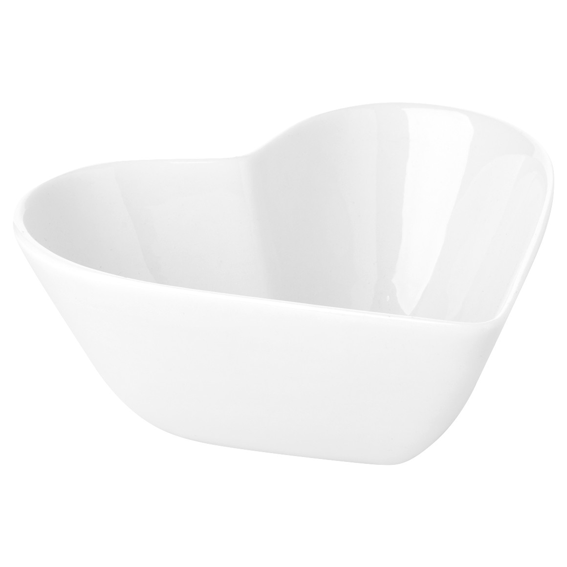 Schüssel in Herz-Form weiss