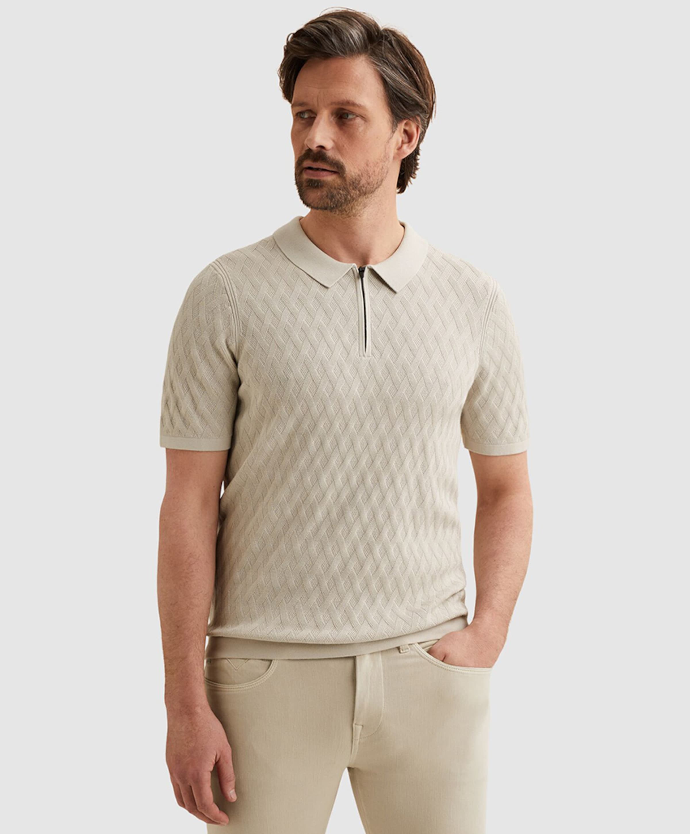 Vanguard Heren polo beige