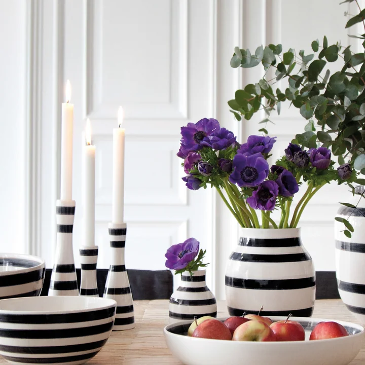 Kähler Design - Omaggio Vase H 31 cm, schwarz