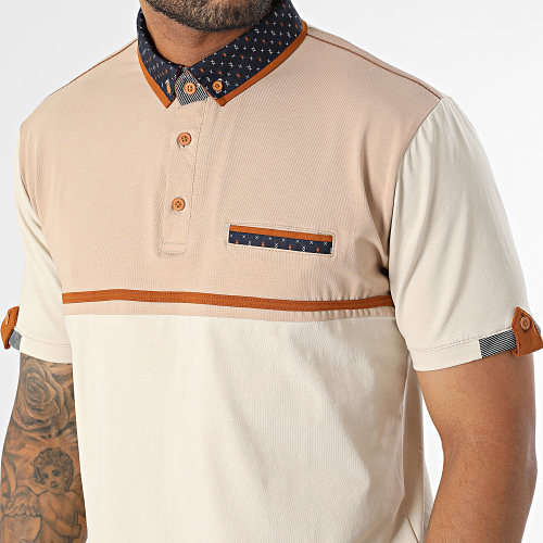 Polo Manches Courtes Beige