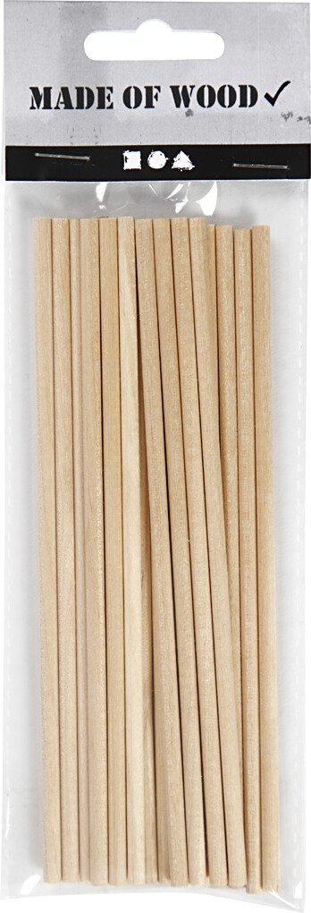 Rundstok - L 15 CM - Ø 4 MM - 20 Stk