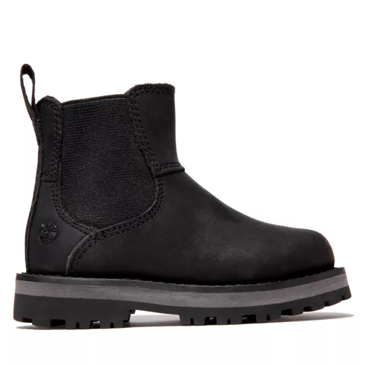Bota Chelsea infantil Courma Kid na cor preta