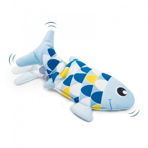 Brinquedo interativo Groovy Fish para gatos, azul
