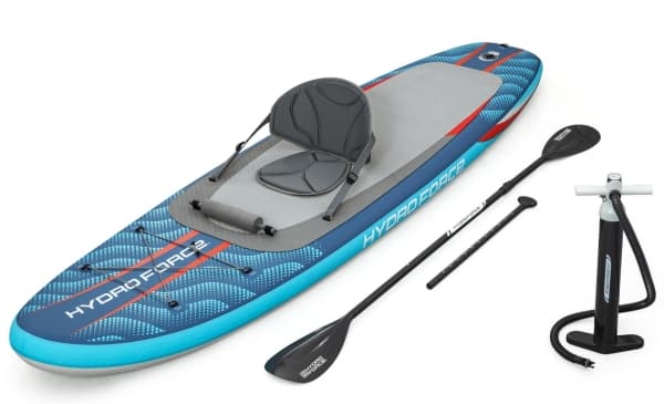 Hydro-Force Oceana 2-i-1 Oppusteligt SUP Paddleboard og Kajak-sæt 305 cm