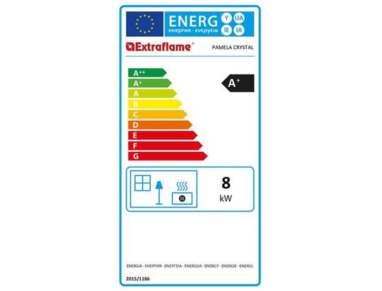 NORDICA EXTRAFLAME - Poêle à bois Poêle à granulés de bois 8kw noir - pamelacrystal