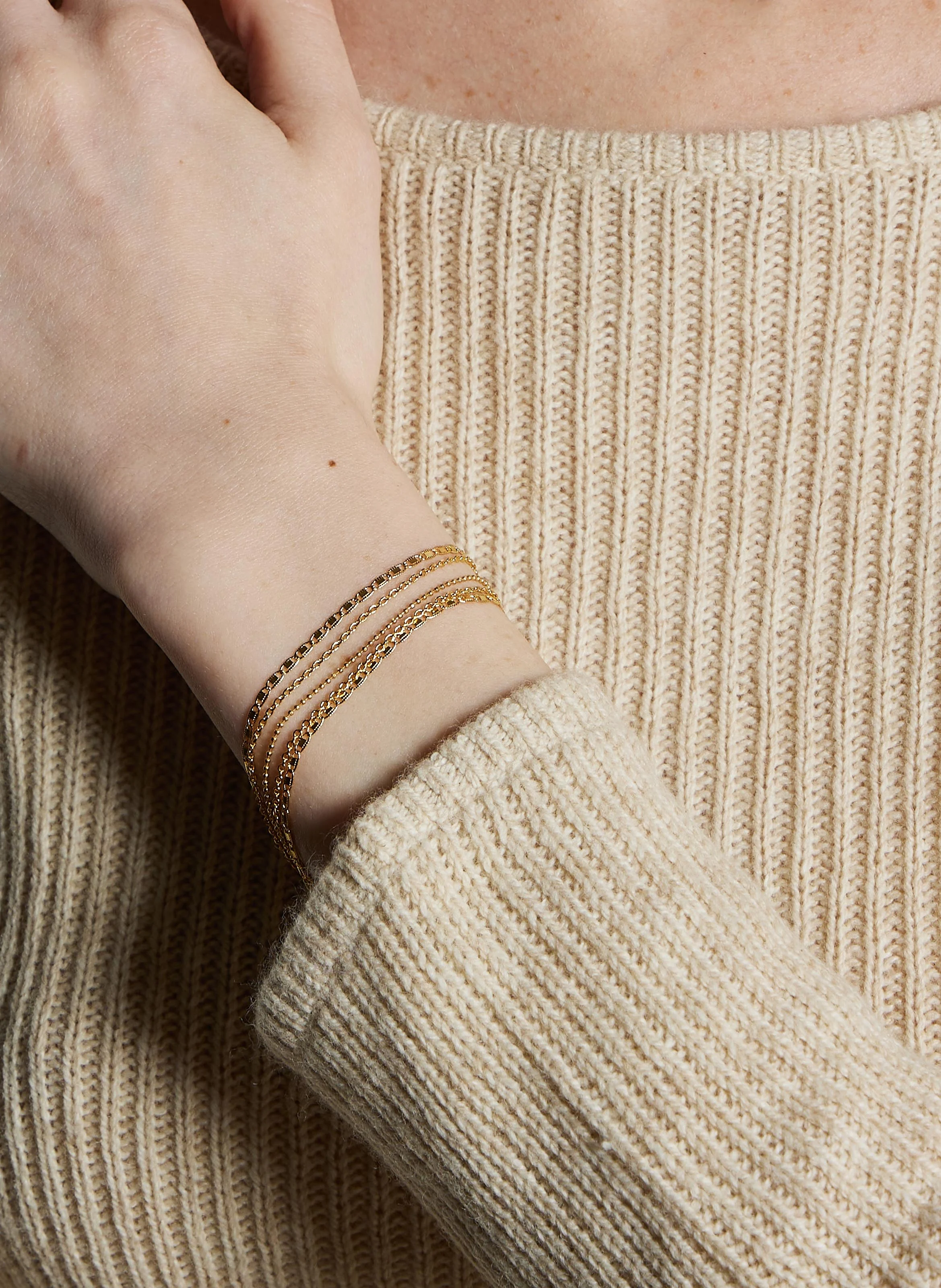 BYZANCE - Bracelet en laiton | Doré