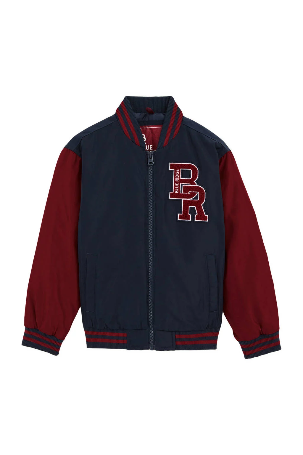 WE Fashion Blue Ridge bomberjack donkerrood