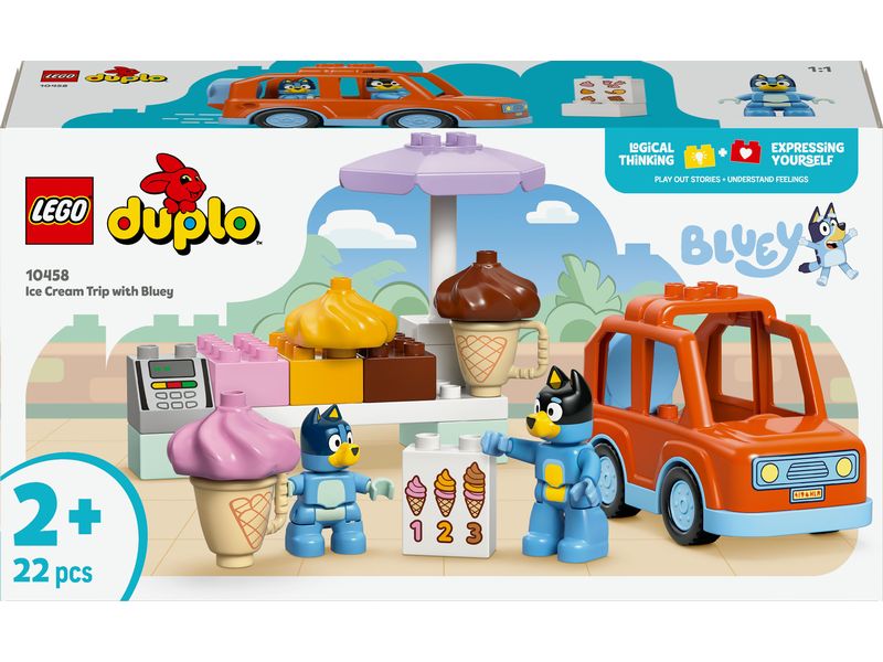 LEGO® DUPLO® Ausflug zur Eisdiele mit Bluey 10458 Bluey-Set für Kleinkinder