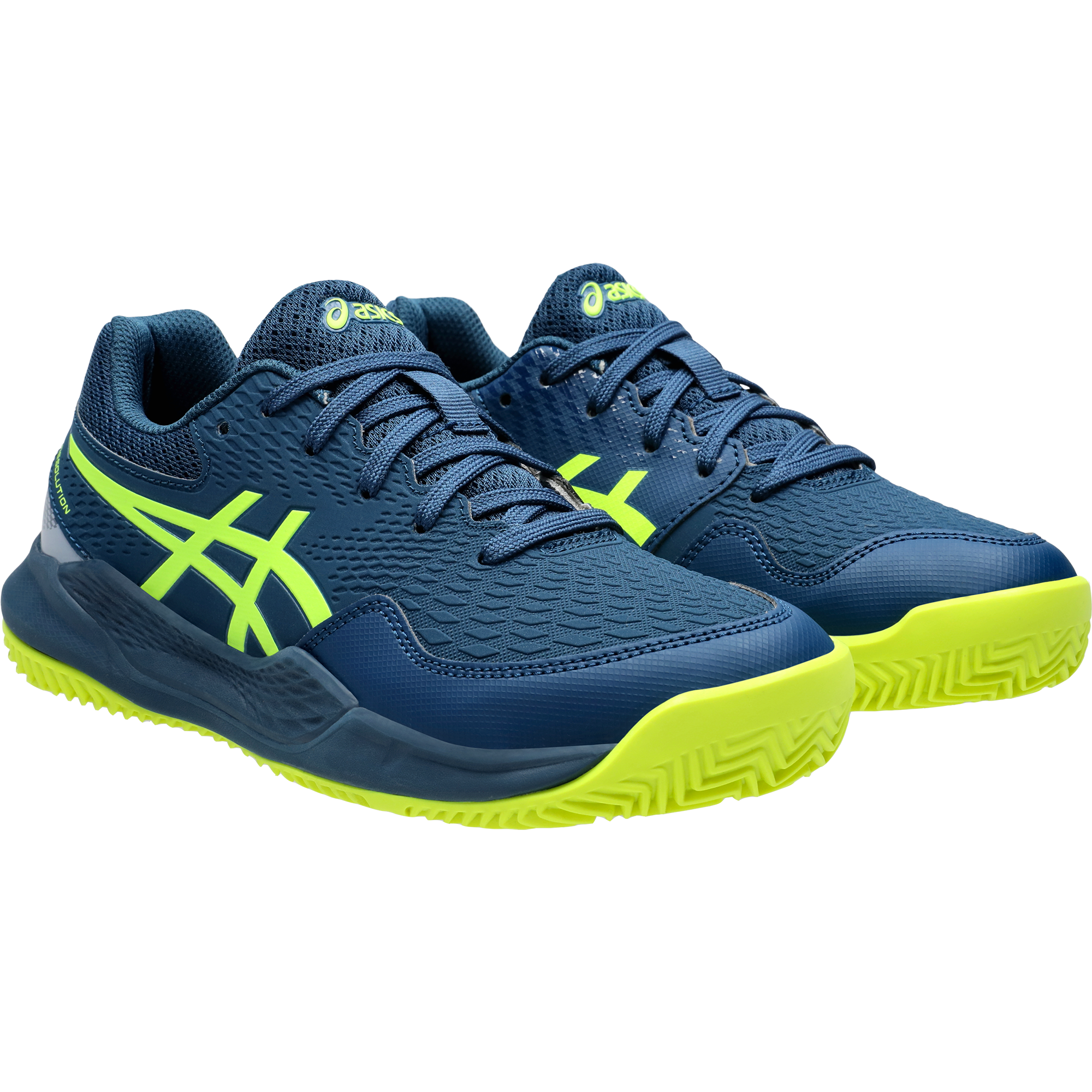 ASICS Gel-Resolution 9 GS Clay Tennisschuhe Kinder mako blue