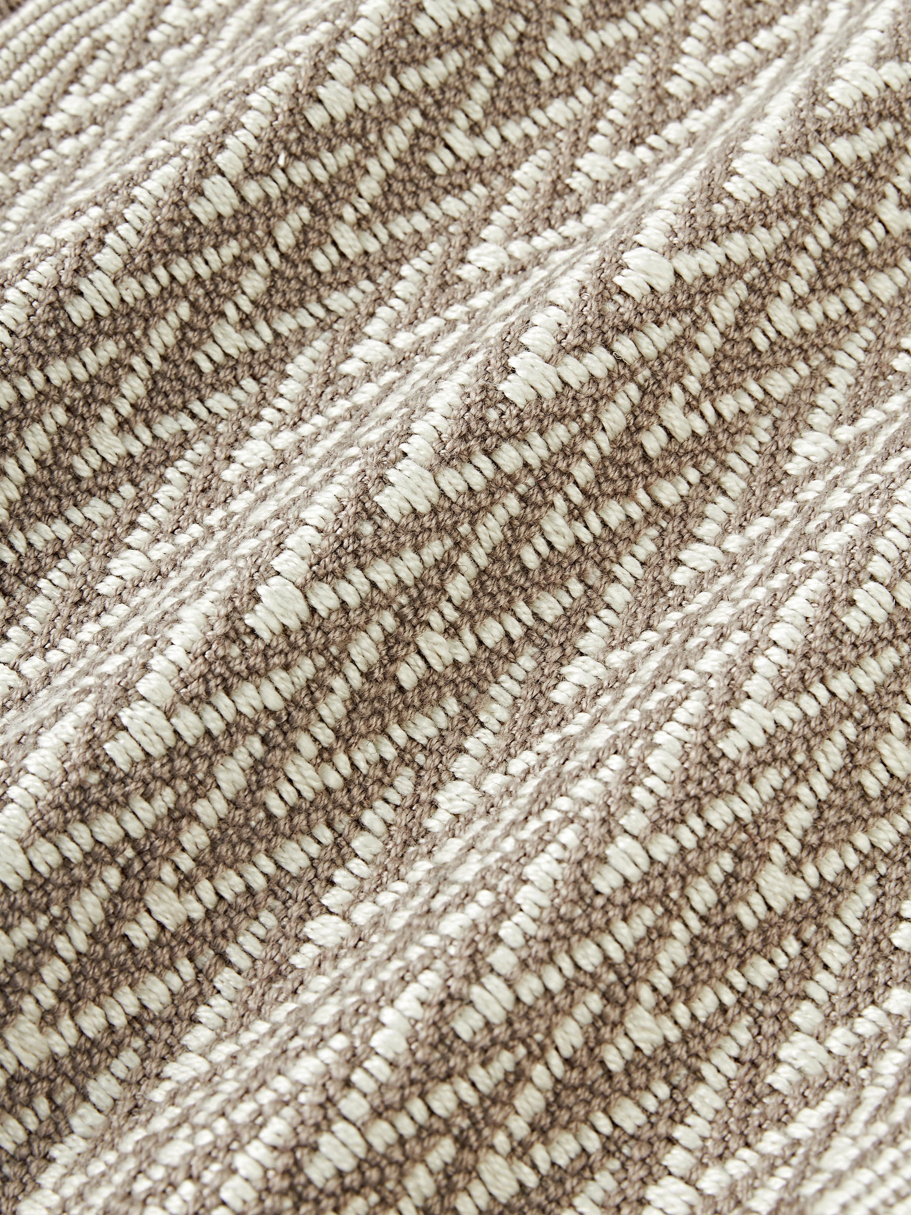 Outdoor kussenhoes Suria met geweven patroon en franjes