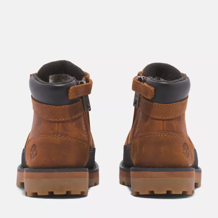 Bota infantil Courma para bebês na cor marrom claro