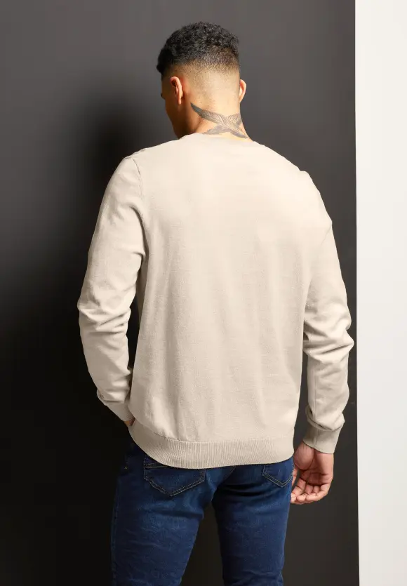 Softer Mouliné Pullover - oat beige