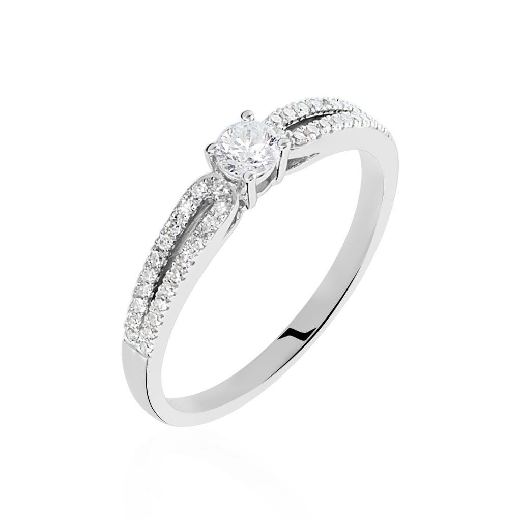 Bague Solitaire Katalina Or Blanc Diamant